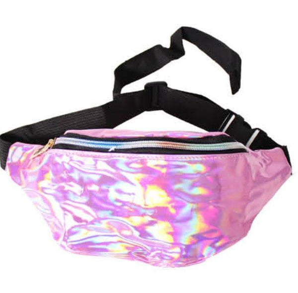 Iridescent Fanny Pack Bum Bag - Light Pink - Everything Party