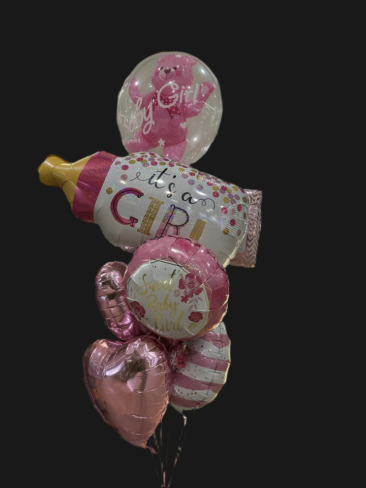 It’s a Girl New Born Baby Helium Balloon Bouquet - Everything Party