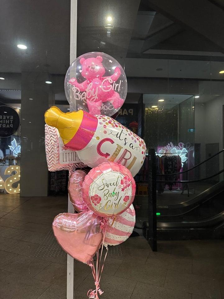 It’s a Girl New Born Baby Helium Balloon Bouquet - Everything Party