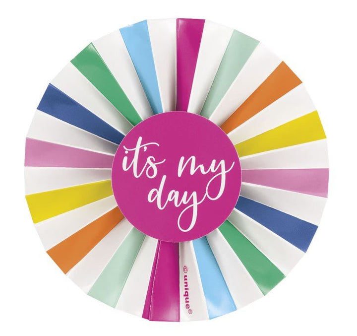 "It’s My Day" Rainbow Birthday Badge - Everything Party