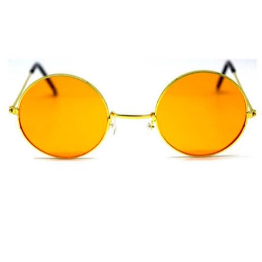 John Lennon Style Hippie Glasses - Orange - Everything Party