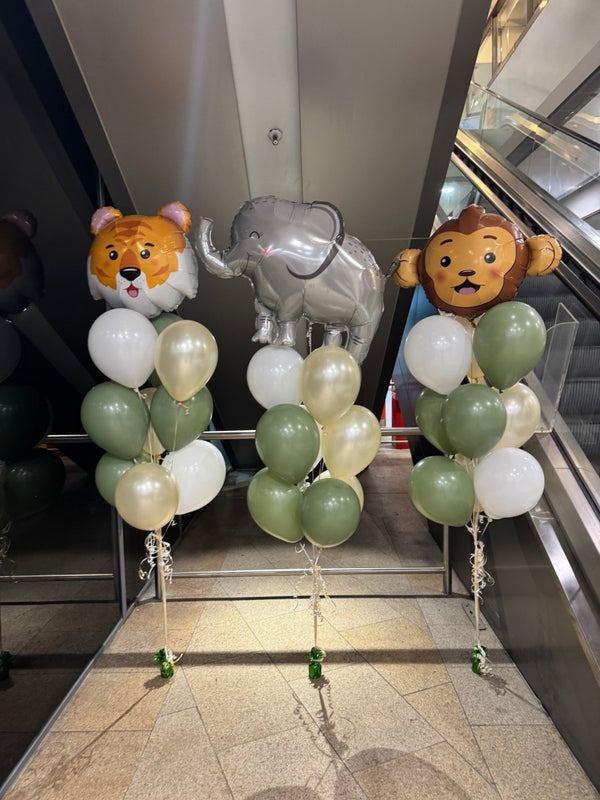 Jungle Theme Animal Helium Balloon Bouquet - Everything Party