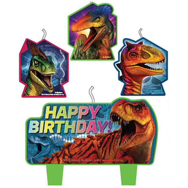 Jurassic World Dinosaur Birthday Candles Set of 4 - Everything Party