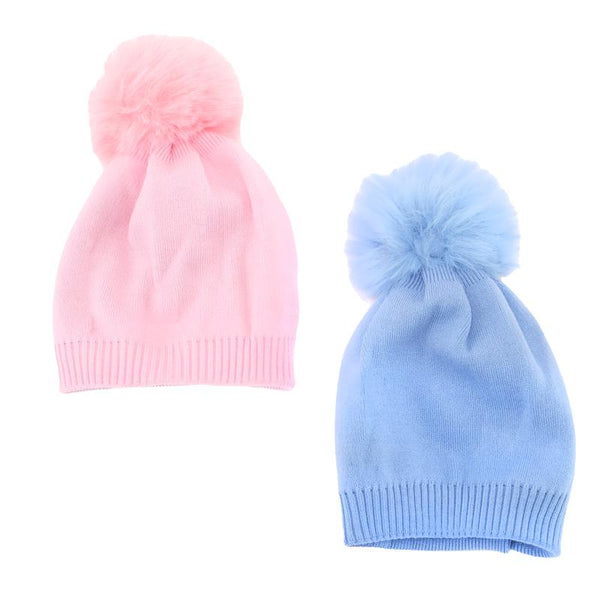 Kids Heat Control Beanie Soft Feel Thermal Lined Pom Pom - Everything Party