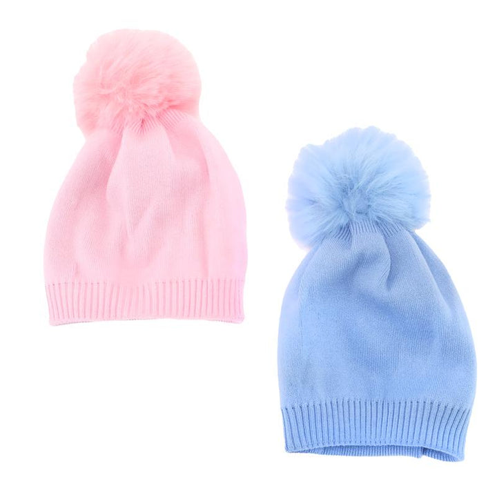 Kids Heat Control Beanie Soft Feel Thermal Lined Pom Pom - Everything Party