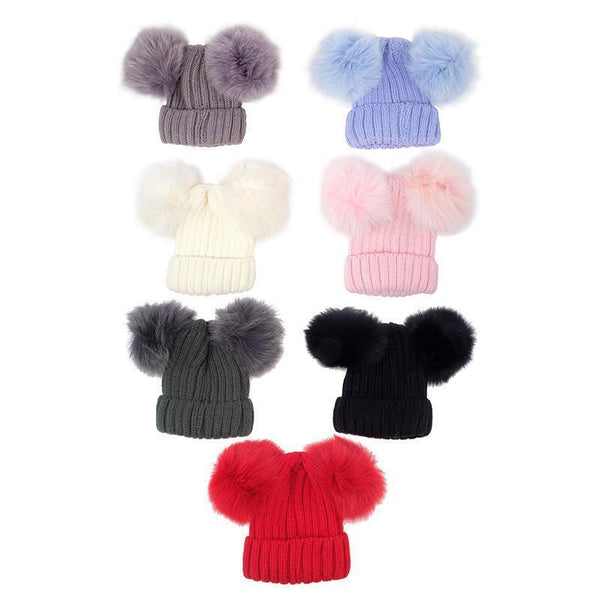 Kids Premium Beanie with Two Pom Poms - Everything Party