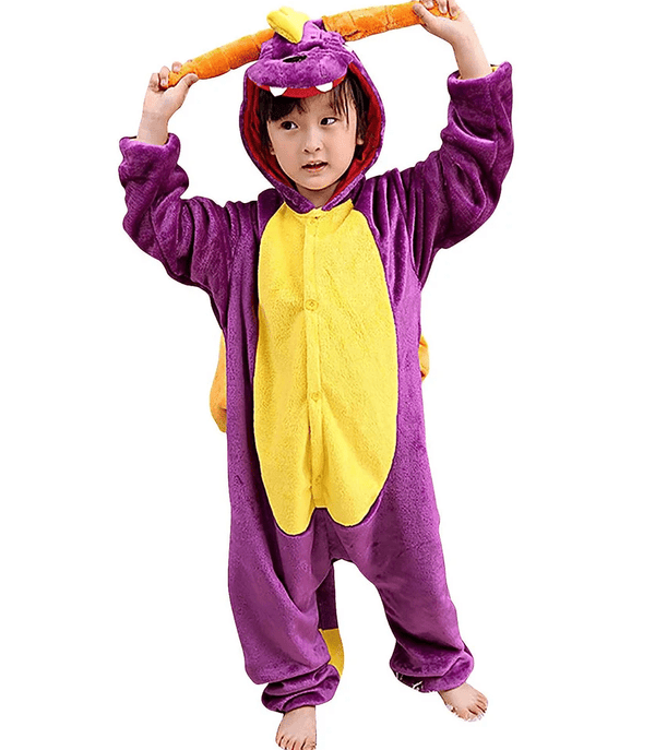 Kids Purple Spyro Dragon Animal Onesie - Everything Party