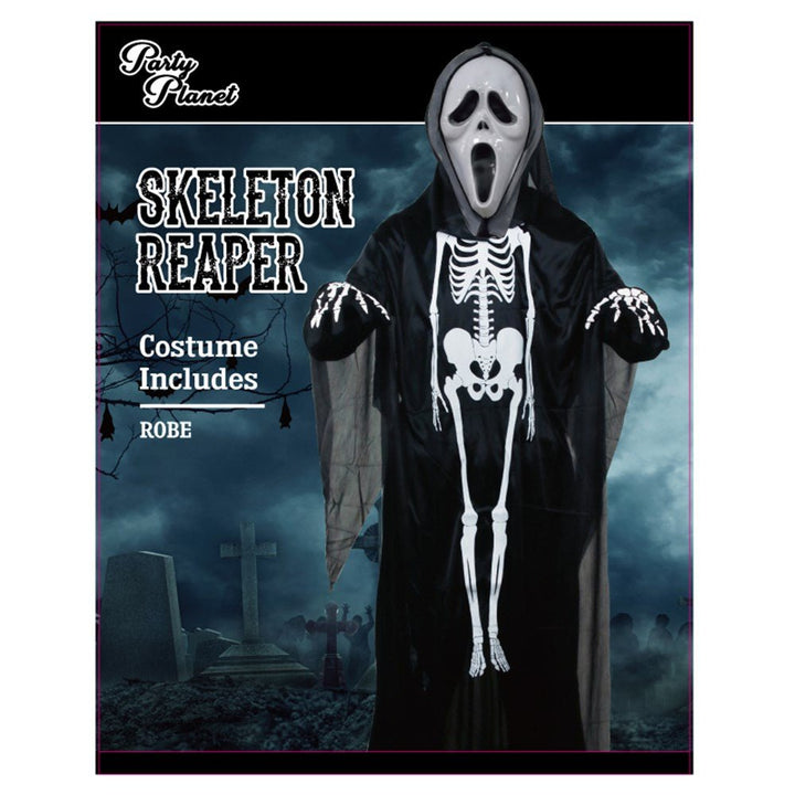 Kids Skeleton Reaper Costume – Halloween Robe - Everything Party