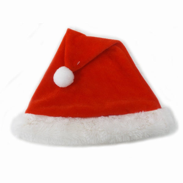 Kids Traditional Velvet Santa Hat - Everything Party