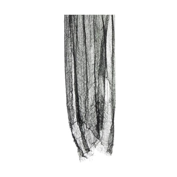 Large 200x120cm Black Netted Gauze – Halloween Haunted House Decoration - Everything Party
