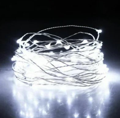 Bright Led Wire Battery Operated LED Wire String Lights – Cold White (2m & 5m Options ...