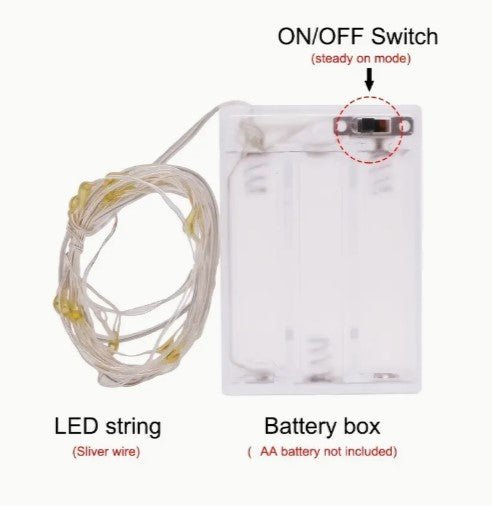 Battery Operated LED Wire String Lights – Cold White (2m & 5m Options ...