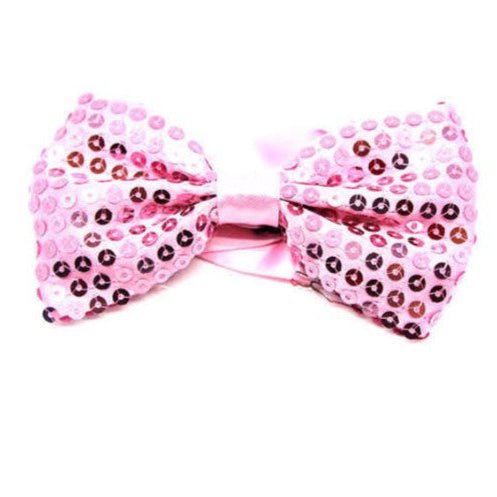 Light Pink Sequin Bow Tie - Everything Party
