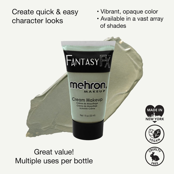Mehron Fantasy FX Cream Makeup – Zombie Flesh (30ml) - Everything Party