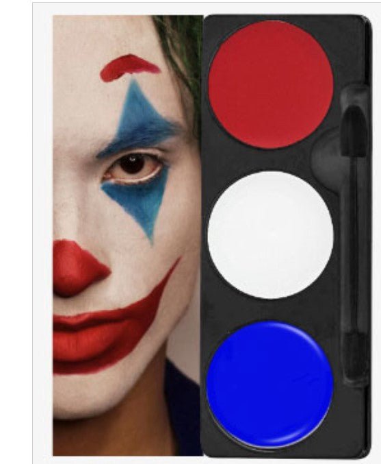 Mehron Tri - Colour Make - up Palette – Clown (17g) - Everything Party