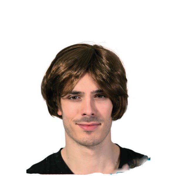 Men Middle Party Wig - Dark Brown - Everything Party