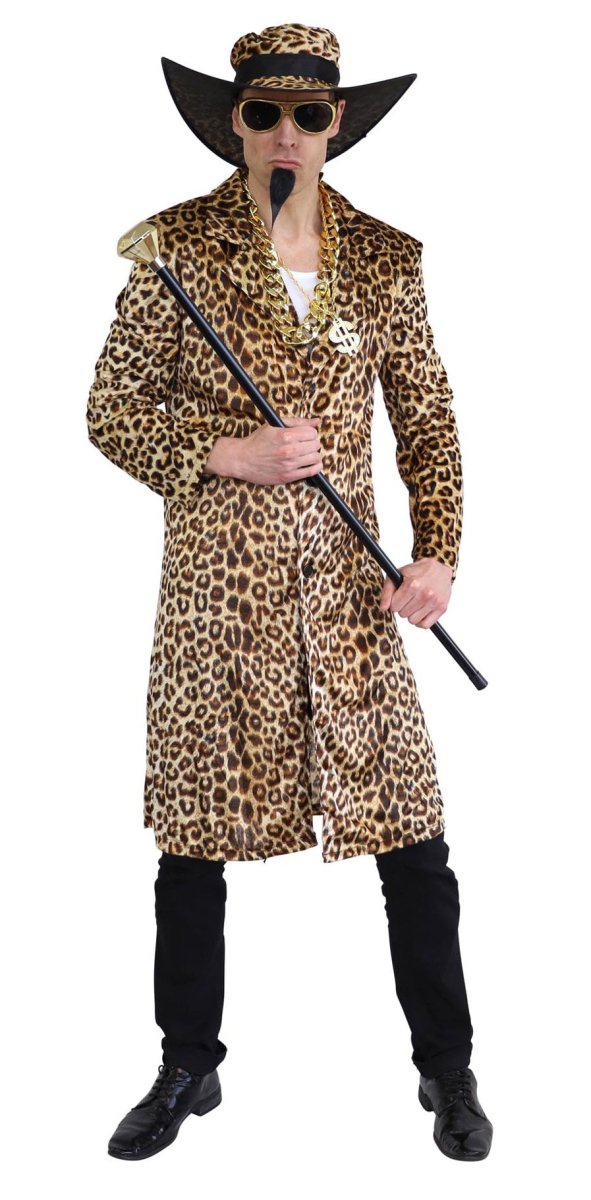 Men’s 70s Funky Leopard Pimp Costume – Everything Party