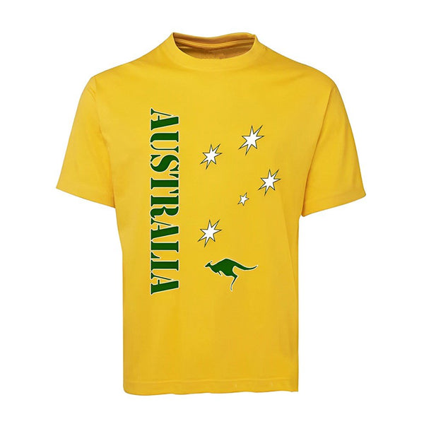 Men's Green & Yellow Aussie Team Supporter T - Shirt - Everything Party