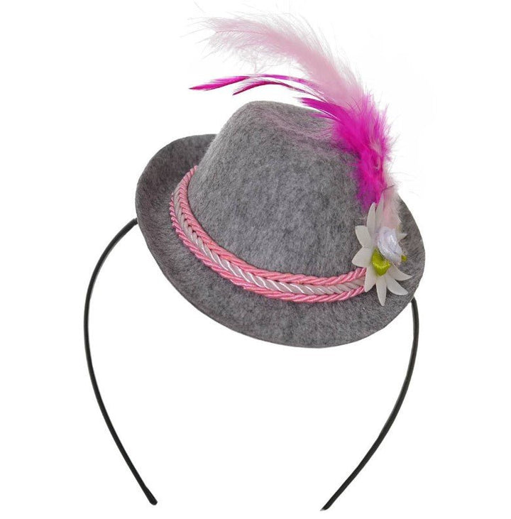 Mini Oktoberfest Hat on Headband – Assorted Colours - Everything Party