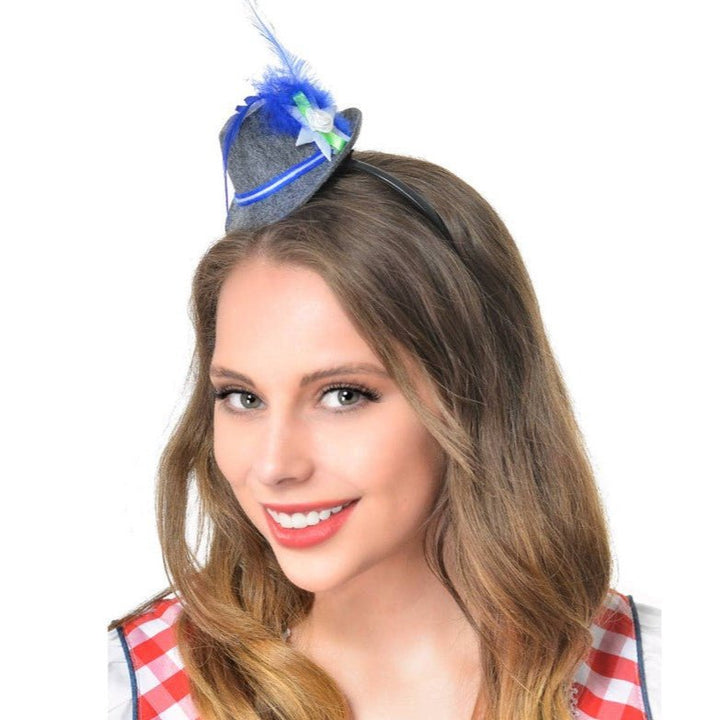 Mini Oktoberfest Hat on Headband – Assorted Colours - Everything Party