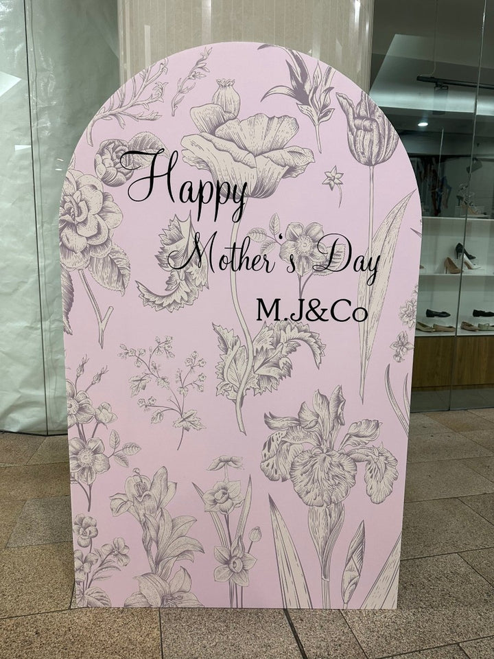 Mother’s Day Balloon Decoration with Customized Backdrop - Everything Party