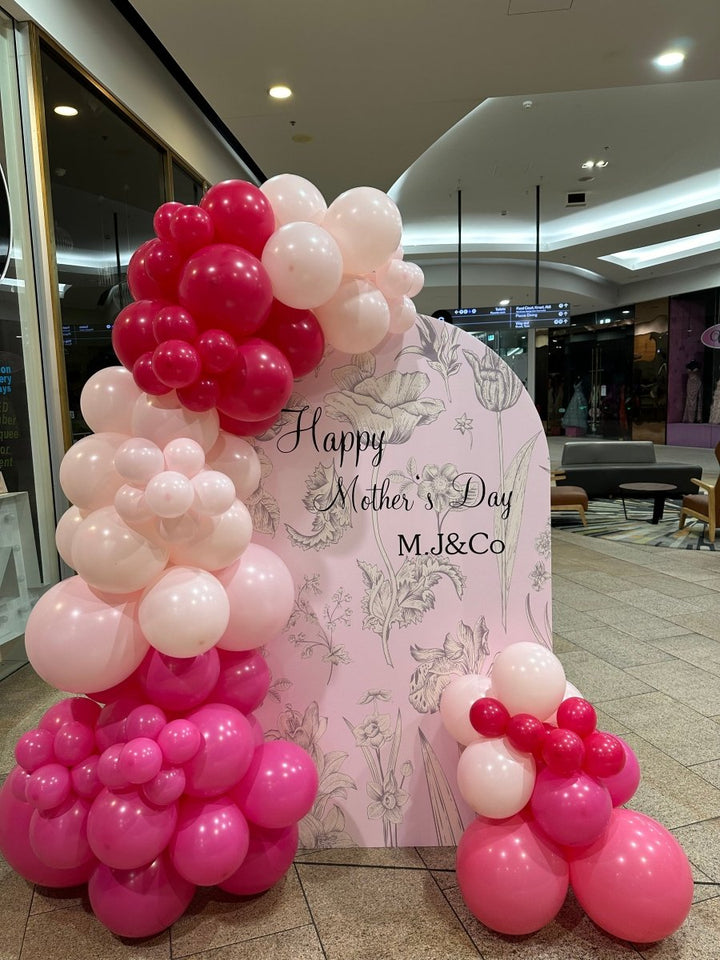 Mother’s Day Balloon Decoration with Customized Backdrop - Everything Party