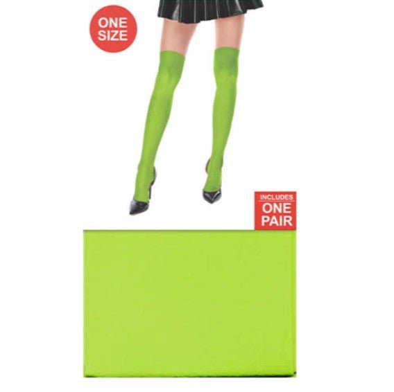 Over Knee Stockings - Neon Green - Everything Party