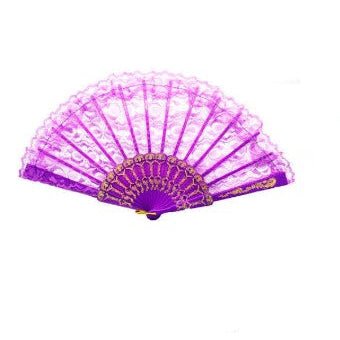 Party Lace Fan - Purple - Everything Party