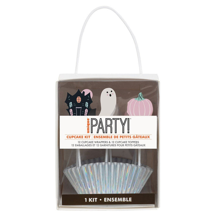 Pastel Hauntings Cupcake Kit – Set for 12 - Everything Party