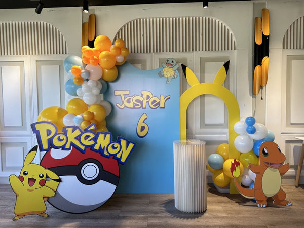 Pokemon Theme Birthday Balloon Set Up - Everything Party