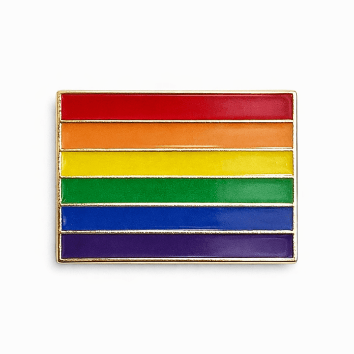 Pride Rainbow Flag Pin Badge – Enamel Lapel Badge – Everything Party