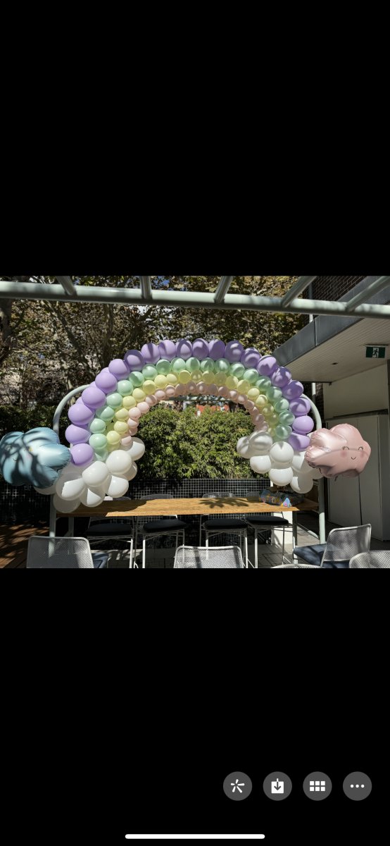 Rainbow shape Balloon Garland - Everything Party