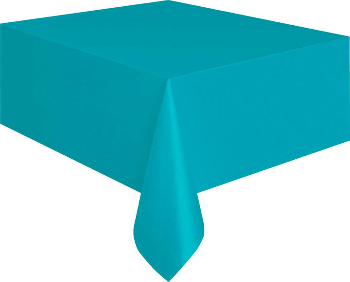 Rectangle Plastic Tablecover - Caribbean Teal - Everything Party