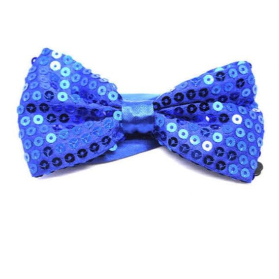 Royal Blue Sequin Bow Tie - Everything Party