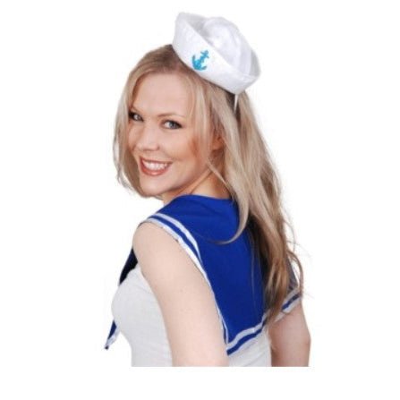 Sailor Costume Accessory Set – Blue Collar & Mini Sailor Hat - Everything Party