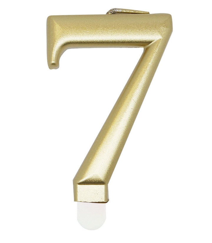 Single Number Birthday Candle - Metallic Gold - Everything Party