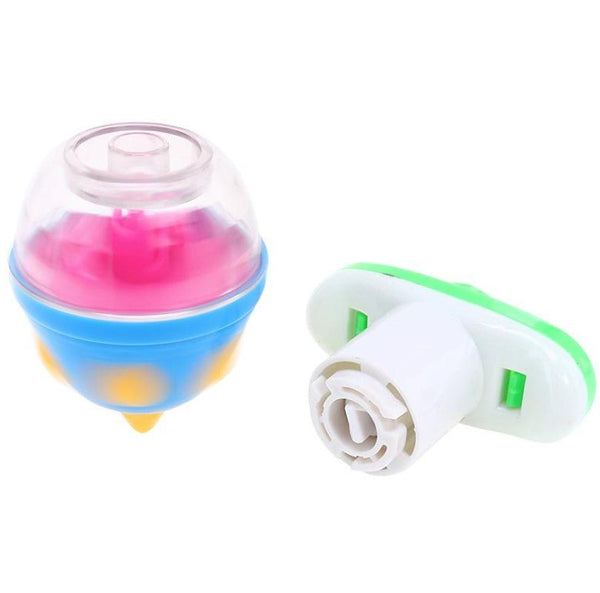 Spinner Top Toy – Push - Button Spin Launcher for Fast - Paced Fun (3 Assorted Colors) - Everything Party