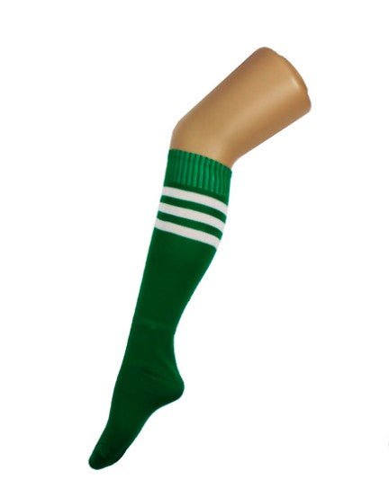 Sports Socks Green with White Stripe - Everything Party