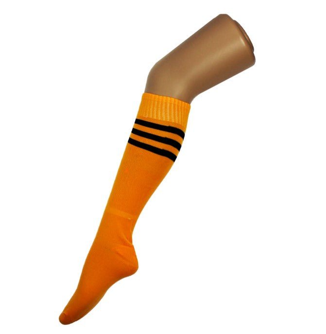 Sports Socks Orange with Black Stripe - Everything Party