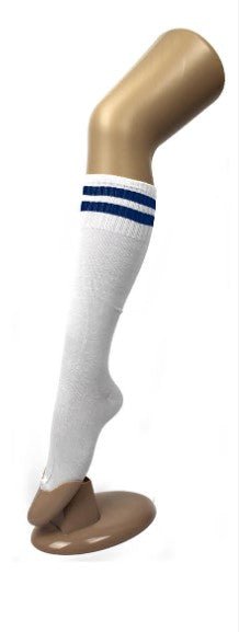 Sports Socks White with Blue Stripe - Everything Party