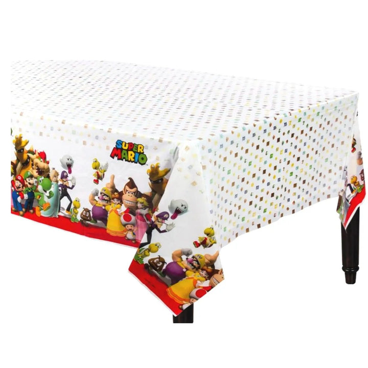 Super Mario Brothers Plastic Rectangle Tablecover Tablecloth - Everything Party