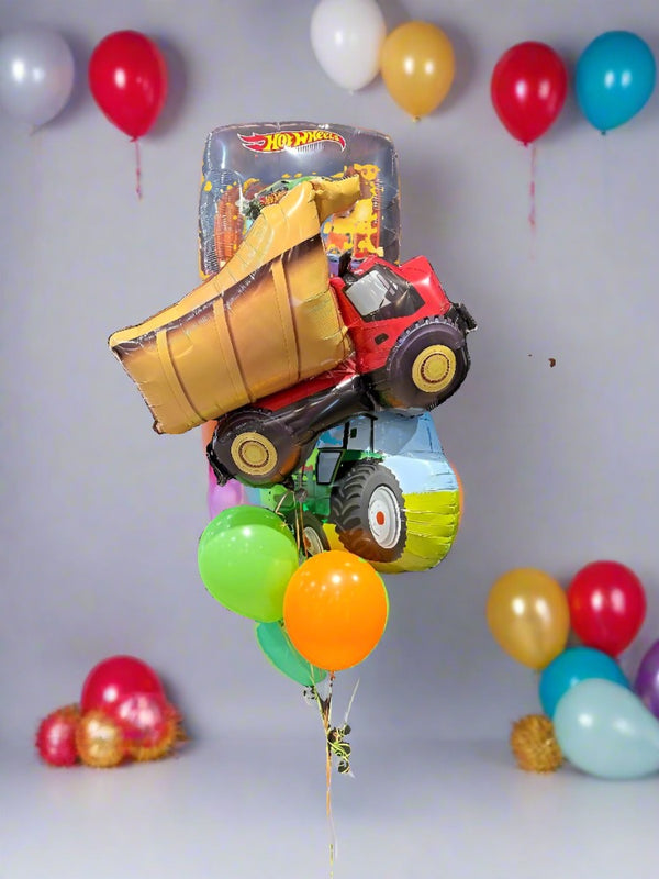 Supershape Vehicles Hot Wheels Helium Balloon Bouquet - Everything Party