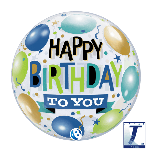 Takara Bubble Balloon – Happy Birthday To You 56cm - Everything Party