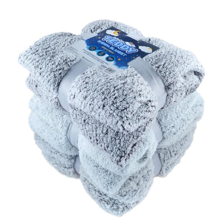 Teddy Blanket Sherpa Two Tone 127cm x 152cm - Everything Party