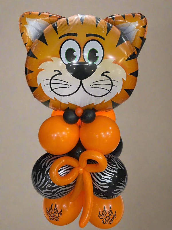 Tiger Theme Birthday Floor Balloon Arrangement - Everything Party