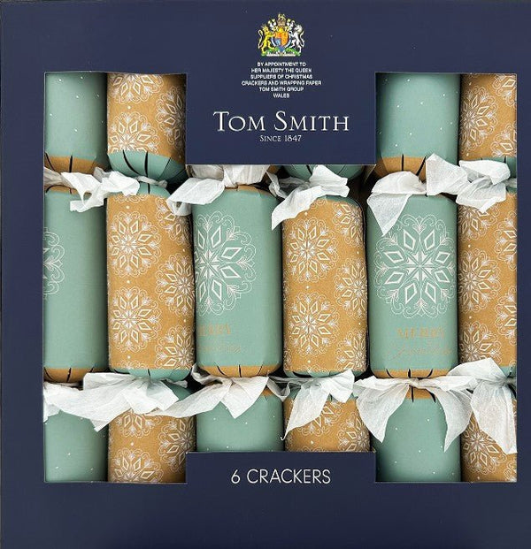 Tom Smith 6pk Traditional Premium Christmas Crackers 35cm Dinner Cube - Everything Party