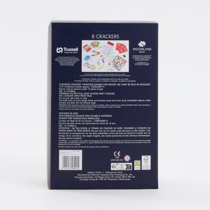 Tom Smith 8pk Red & White Christmas Tree Bon Bons Crackers - Everything Party