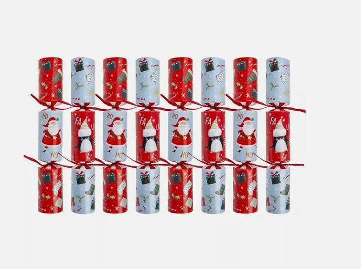 Tom Smith 8pk Traditional Christmas Family Crackers 32cm Dinner Cube - Everything Party