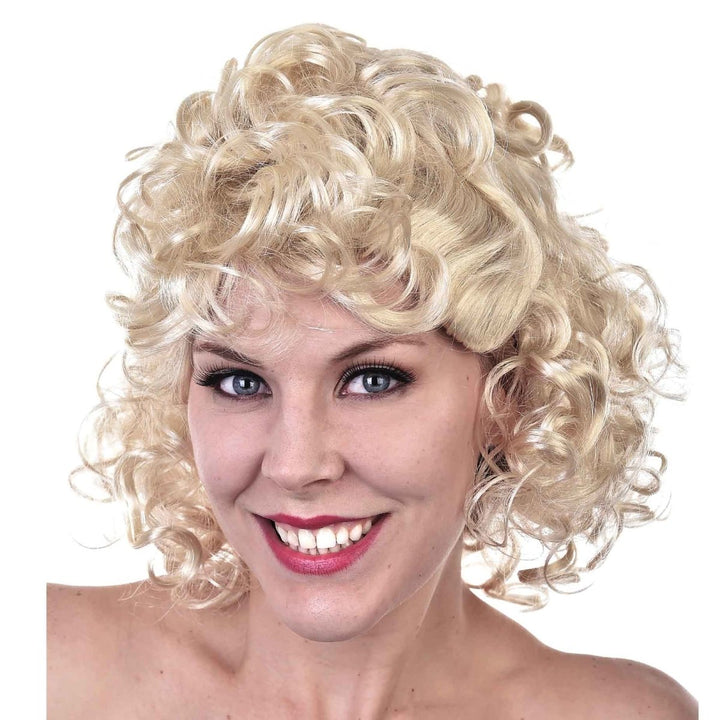 Tomfoolery Bad Sandy 50s Blonde Curly Wig - Everything Party