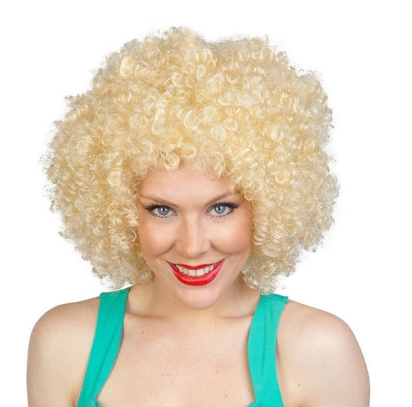 Tomfoolery Deluxe 70s Blonde Disco Afro Wig - Everything Party